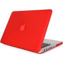 Mobigear Matte MacBook Pro 13 Inch (2008-2012) Hoes Hardshell Laptopcover MacBook Case - Rood - Model A1278