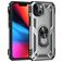 Mobigear Armor Ring iPhone 13 Hoesje Hardcase Backcover Shockproof met Ringhouder - Zilver