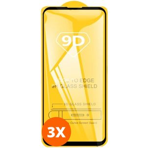 Mobigear Premium Samsung Galaxy A11 Glazen Screenprotector - Case Friendly - Zwart (3-Pack)