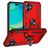 Mobigear Armor Ring iPhone 17 Hoesje Hardcase Backcover Shockproof met Ringhouder - Rood