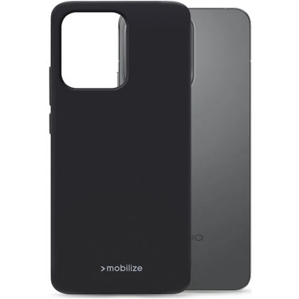 Mobilize Rubber Gelly OPPO Reno 14 Pro Hoesje Flexibel TPU Backcover - Zwart