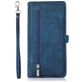 Mobigear Zipper iPhone 14 Hoesje Bookcase Portemonnee - Blauw