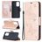 Mobigear Butterfly Samsung Galaxy A52s 5G Hoesje Bookcase Portemonnee - Roségoud