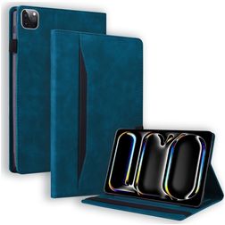 Mobigear Folio iPad Pro 13 Inch (2024) Hoes Bookcase - Donkerblauw