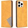 Mobigear Rhombus Slim iPhone 16 Pro Max Hoesje Bookcase - Cognac