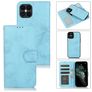 Mobigear Wallet iPhone 12 Hoesje Uitneembare 2in1 Bookcase Portemonnee - Babyblauw
