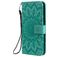 Mobigear Sunflower Motorola Moto G8 Plus Hoesje Bookcase Portemonnee - Turquoise
