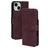 Mobiparts Classic Wallet iPhone 14 Hoesje Bookcase Portemonnee - Velvet Red