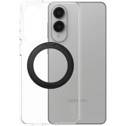 CARE by PanzerGlass Kickstand Samsung Galaxy S25 Edge MagSafe Hoesje Hardcase Backcover Shockproof met Standaard - Transparant / Zwart