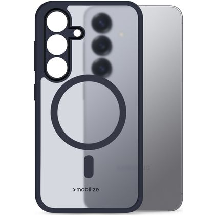 Mobilize Hybrid Samsung Galaxy S25 MagSafe Hoesje Hardcase Backcover Shockproof - Blauw