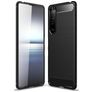 Mobigear Brushed Slim Sony Xperia 1 III Hoesje Flexibel TPU Backcover - Zwart