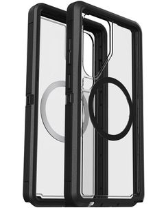 OtterBox Defender Samsung Galaxy S25 Ultra MagSafe Hoesje Hardcase Backcover Shockproof - Transparant / Zwart