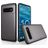 Mobigear Card Samsung Galaxy S10 Plus Hoesje Hardcase Backcover Shockproof met Pasjeshouder - Grijs