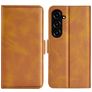 Mobigear Slim Magnet Samsung Galaxy S23 FE Hoesje Bookcase Portemonnee - Cognac