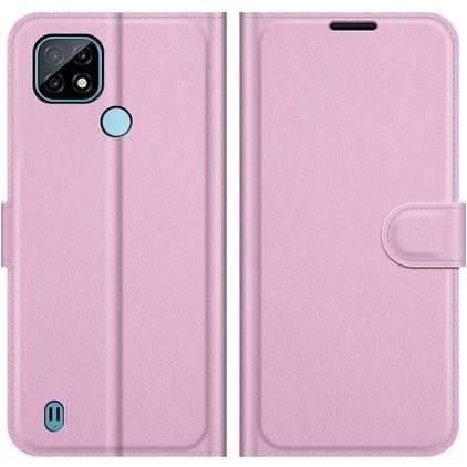 Mobigear Classic Realme C21 Hoesje Bookcase Portemonnee - Roze