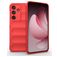 Mobigear Bumpy Samsung Galaxy S25 FE Hoesje Flexibel TPU Backcover - Rood