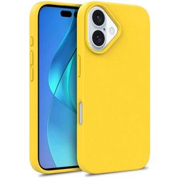 Mobigear Bio iPhone 16 Hoesje Eco Friendly Backcover - Geel