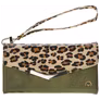 Mobilize Gelly iPhone 13 Mini Hoesje Uitneembare 2in1 Clutch - Green Leopard