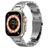 Mobigear Amsterdam Stalen Apple Watch Bandje Vouwsluiting - 49/46/45/44 mm - Zilver