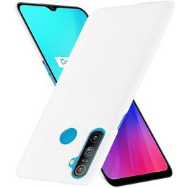 Mobigear Croco Realme C3 Hoesje Hardcase Backcover - Wit