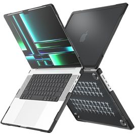 Mobigear Shockproof Pro MacBook Pro 14 Inch (2021-2026) Hoes Hardshell Laptopcover MacBook Case - Zwart - Model A2442 / A2779 / A2918 / A2992 / A3401 / A3112 / A3434 / A3427 / A3426