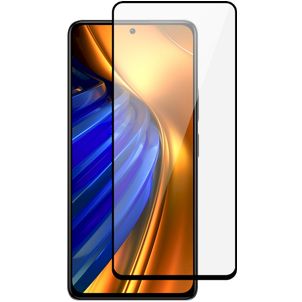 Mobigear Premium POCO F4 Glazen Screenprotector - Case Friendly - Zwart