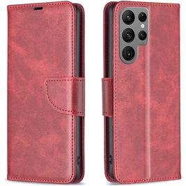 Mobigear Excellent Samsung Galaxy S24 Ultra Hoesje Bookcase Portemonnee - Rood