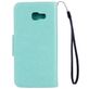Mobigear Flowers Samsung Galaxy A5 (2017) Hoesje Bookcase Portemonnee - Turquoise