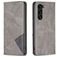 Mobigear Rhombus Slim Samsung Galaxy S23 Plus Hoesje Bookcase - Grijs
