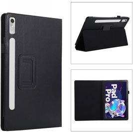 Mobigear Classic Lenovo Tab P11 Pro Gen 2 Hoes Bookcase + Stylus Houder - Zwart