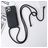 Mobigear Lanyard Card iPhone 15 Pro Siliconen Hoesje met koord en Pasjeshouder - Zwart