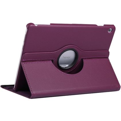 Mobigear DuoStand Huawei MediaPad T5 10.1 Hoes Draaibare Bookcase - Paars