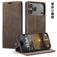 CaseMe 013 iPhone 17 Pro Max Hoesje Bookcase Portemonnee - Coffee