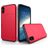 Mobigear Card iPhone XS Hoesje Hardcase Backcover Shockproof met Pasjeshouder - Rood