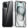 Mobigear Cushion Doorzichtig iPhone 15 Plus Hoesje Flexibel TPU Backcover Shockproof - Transparant
