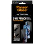 PanzerGlass FastFit iPhone 17 Pro Max Glazen Screenprotector Privacy - Case Friendly + Installatie Frame - Zwart