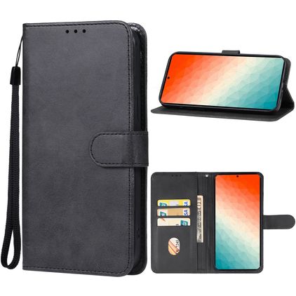 Mobigear Retro Samsung Galaxy S24 Ultra Hoesje Bookcase Portemonnee - Zwart