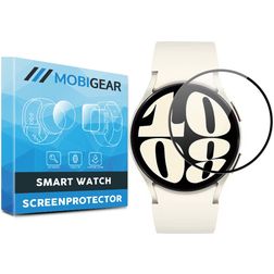 Mobigear Premium Samsung Galaxy Watch 6 - 40 mm Screenprotector Folie - Case Friendly - Zwart