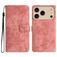 Mobigear Butterfly iPhone 17 Pro Max Hoesje Bookcase Portemonnee - Roze