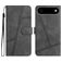 Mobigear Stitch iPhone Air Hoesje Bookcase Portemonnee - Grijs