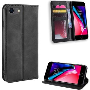 Mobigear Sensation iPhone SE (2020) Hoesje Bookcase Portemonnee - Zwart