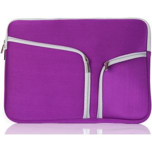 Mobigear Double Zipper Neopreen Laptop Sleeve (max 27 cm x 36 cm) Laptop hoes - Paars