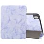 Mobigear Tri-Fold Marble iPad 10 (2022) Hoes Bookcase + Stylus Houder - Paars