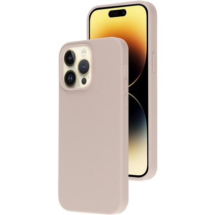 Mobiparts iPhone 14 Pro Max Siliconen Hoesje Backcover - Soft Salmon