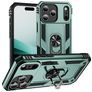 Mobigear Armor Ring iPhone 18 Pro Hoesje Hardcase Backcover Shockproof met Ringhouder - Groen