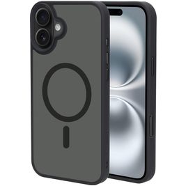 Mobiparts Hardcover iPhone 16 Plus MagSafe Hoesje Hardcase Backcover - Satin Black