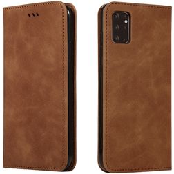 Mobigear Retro Slim Samsung Galaxy S20 Plus Hoesje Bookcase Portemonnee - Bruin