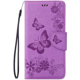 Mobigear Butterfly iPhone 8 Hoesje Bookcase Portemonnee - Paars