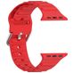 Mobigear Bumpy Siliconen Apple Watch Bandje Gespsluiting - 42/41/40/38 mm - Rood