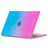 Mobigear Rainbow Matte MacBook Air 15 Inch (2023-2025) Hoes Hardshell Laptopcover MacBook Case - Blauw / Roze - Model A2941 / A3114 / A3241